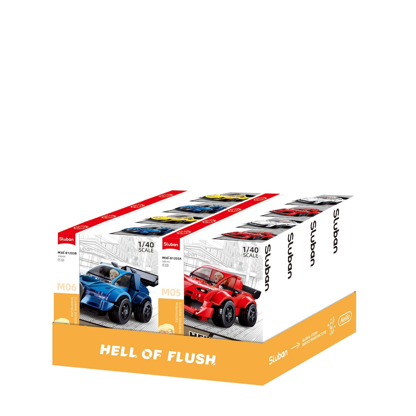 Sluban MCAR Hell of Flush 5-8 | Set M38-B1203 | Kids Building Toy