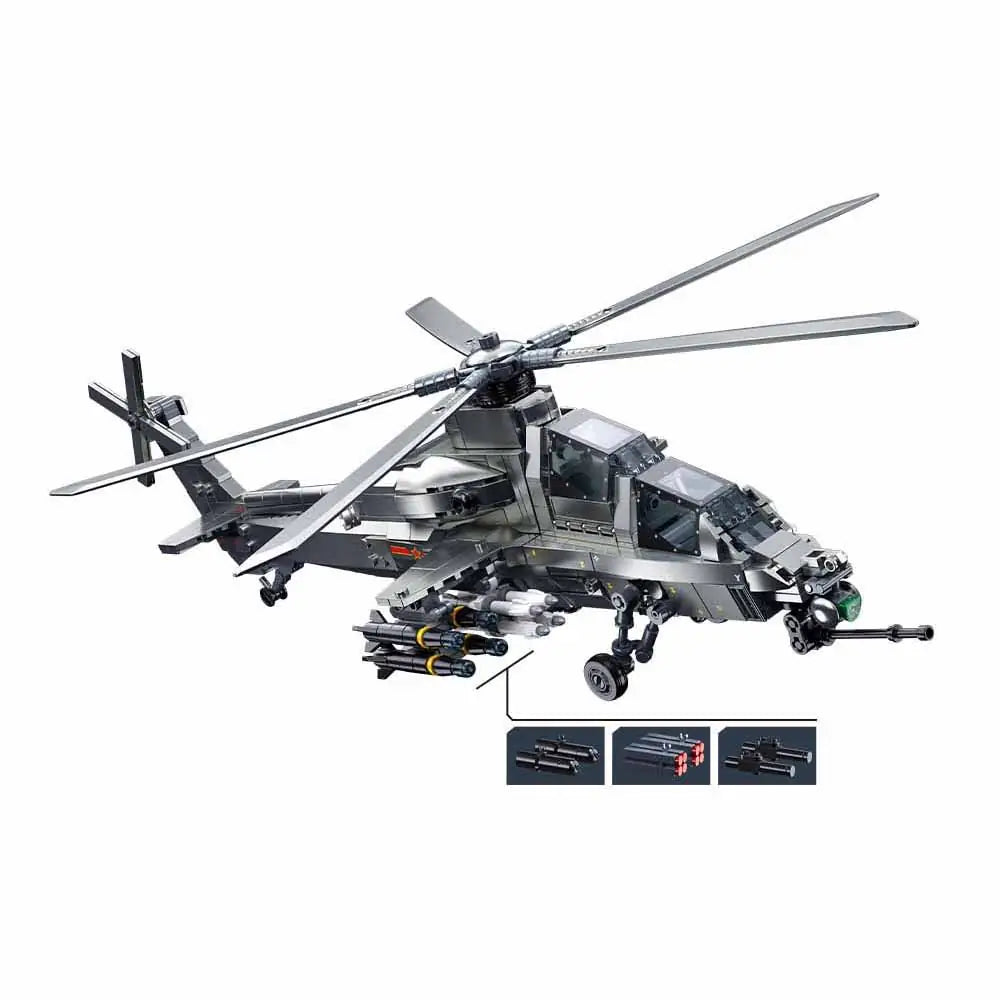 Sluban W10-S Helicopter Building Set 914 Pieces | M38-B1233
