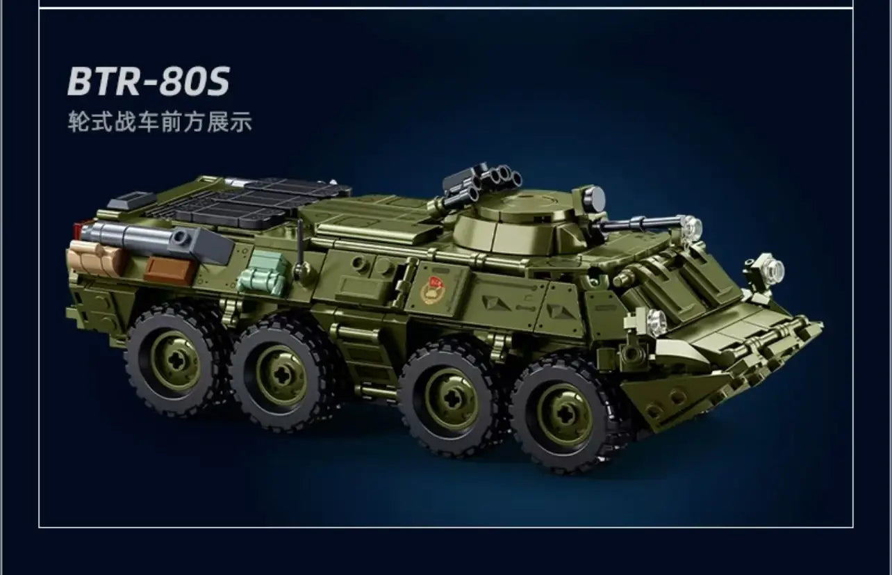 دبابة BTR-80AS Sluban 1:35 | 619 قطعة تركيب
