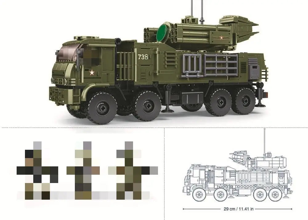 Sluban Pantsir S1S 1:35 | 669 قطعة نموذج مضاد جوّي