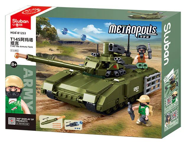 Sluban Armata Tank Military Building Set 319 Pieces | M38-B1253