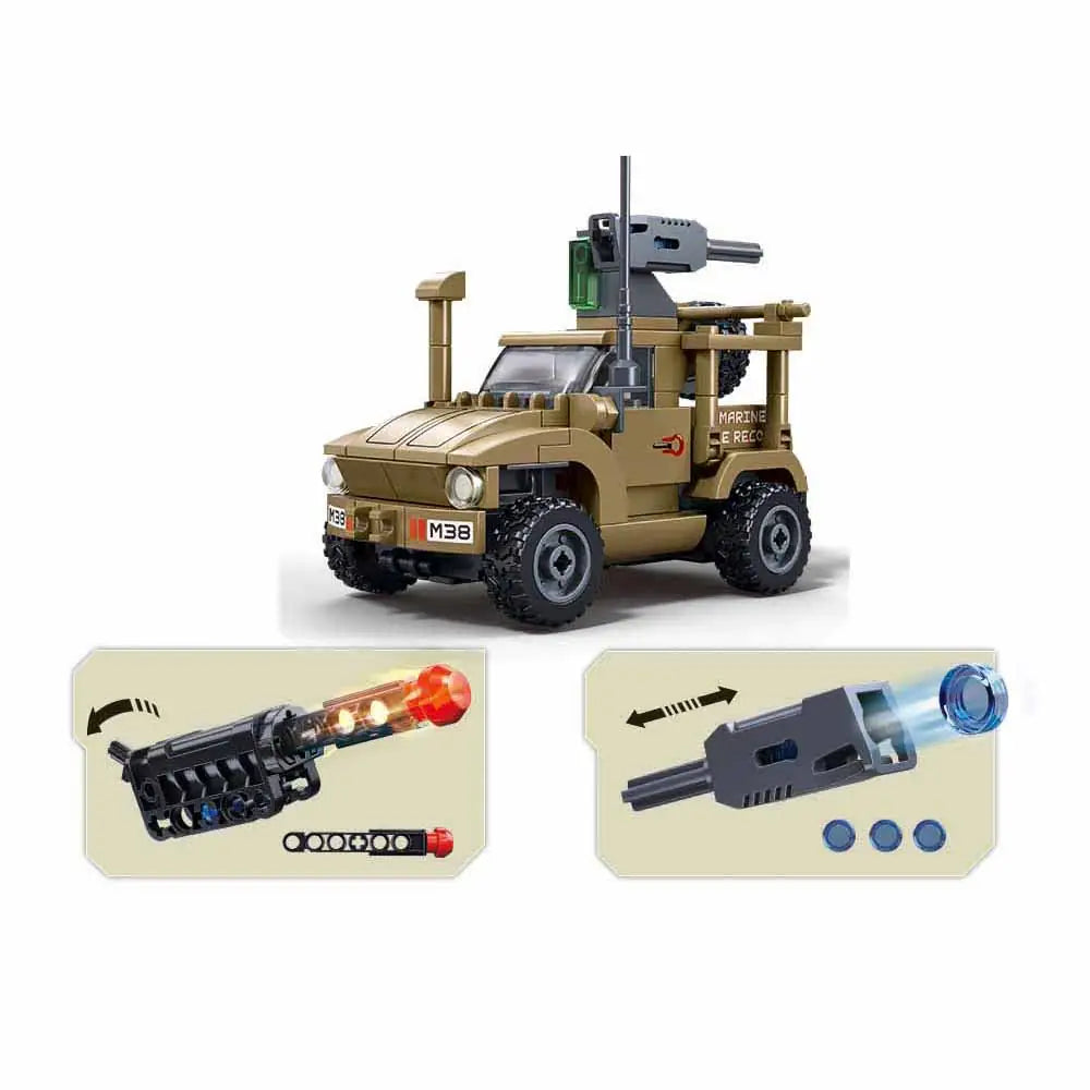 Sluban Army Joint Assault A 744 Pieces | M38-B1254 Military Building Set