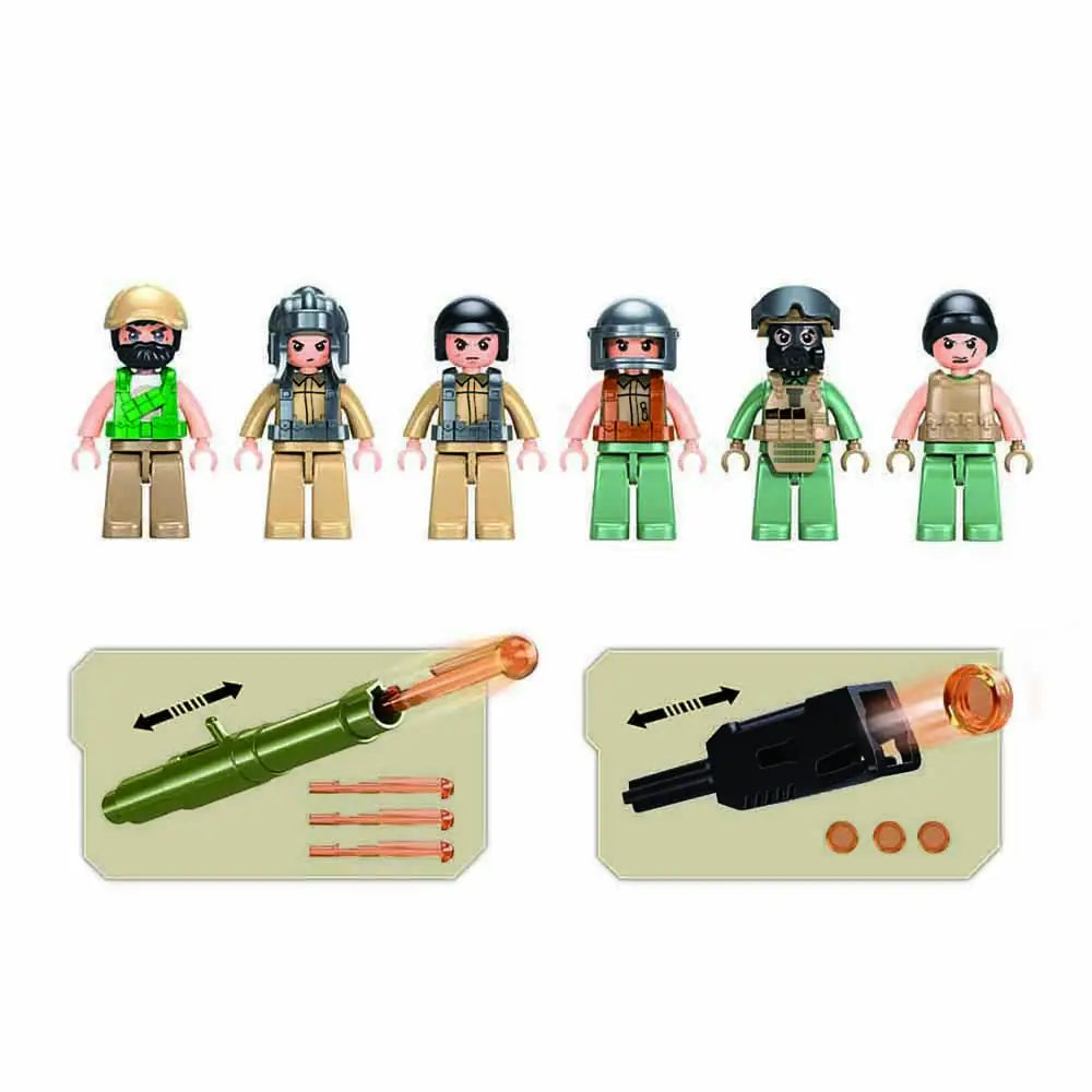 مجموعة Sluban العسكرية Operation Hunt & Kill | 557 قطعة