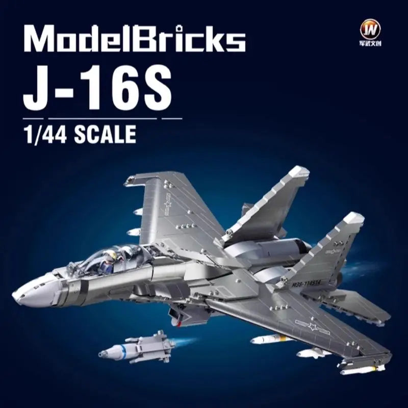 Sluban J16 Aircraft Carrier 1:44 Scale Model Bricks Set - 1041 Pieces