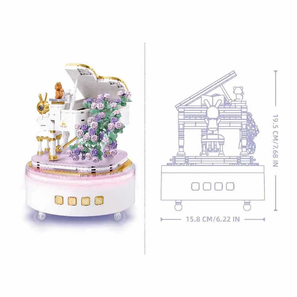 Sluban Pleyerid Music Box Piano Building Set 503 Pieces | M38-P8013