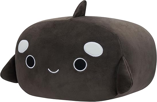 SQUISHMALLOWS MEDIUM PLUSH 12 INCH STACKABLE KAI ORCA - Black SQUISHMALLOWS MEDIUM PLUSH 12 INCH STACKABLE KAI ORCA - Black