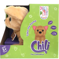 Pugs At Play Plush Toys Walking Chili 6.5 Inch