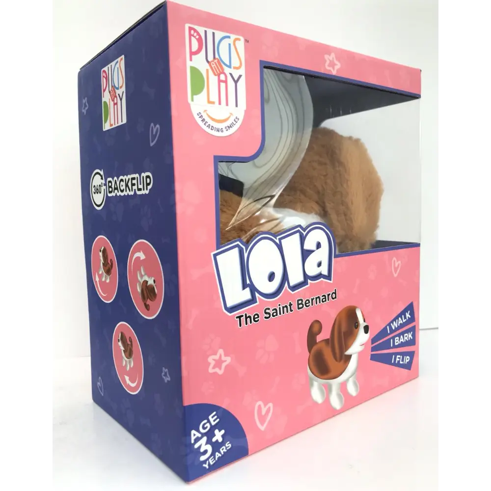 Pugs At Play Flipping Todo Battery Operated