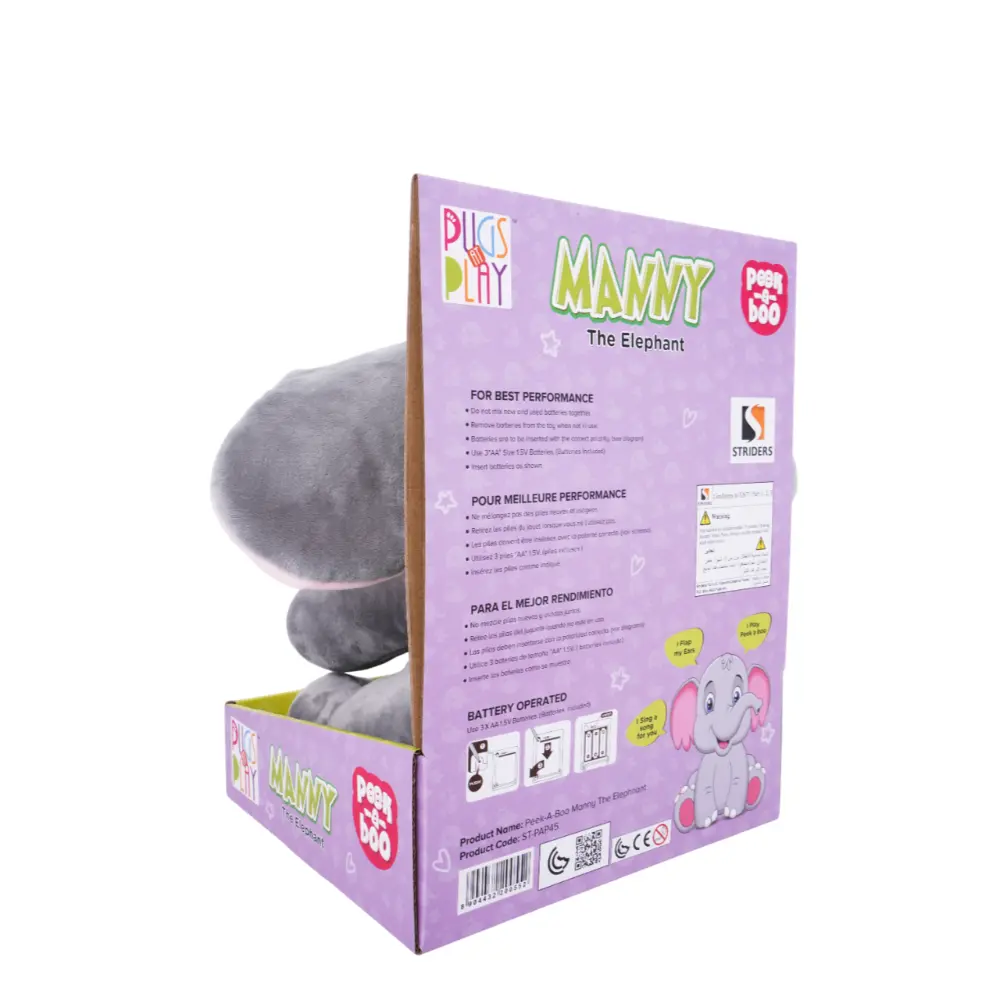 Pugs At Play Peek A Boo Manny 10 - Inches