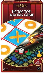 Classic Games - 2-in-1 Racing Game, Tic-Tac-Toe (Basic)