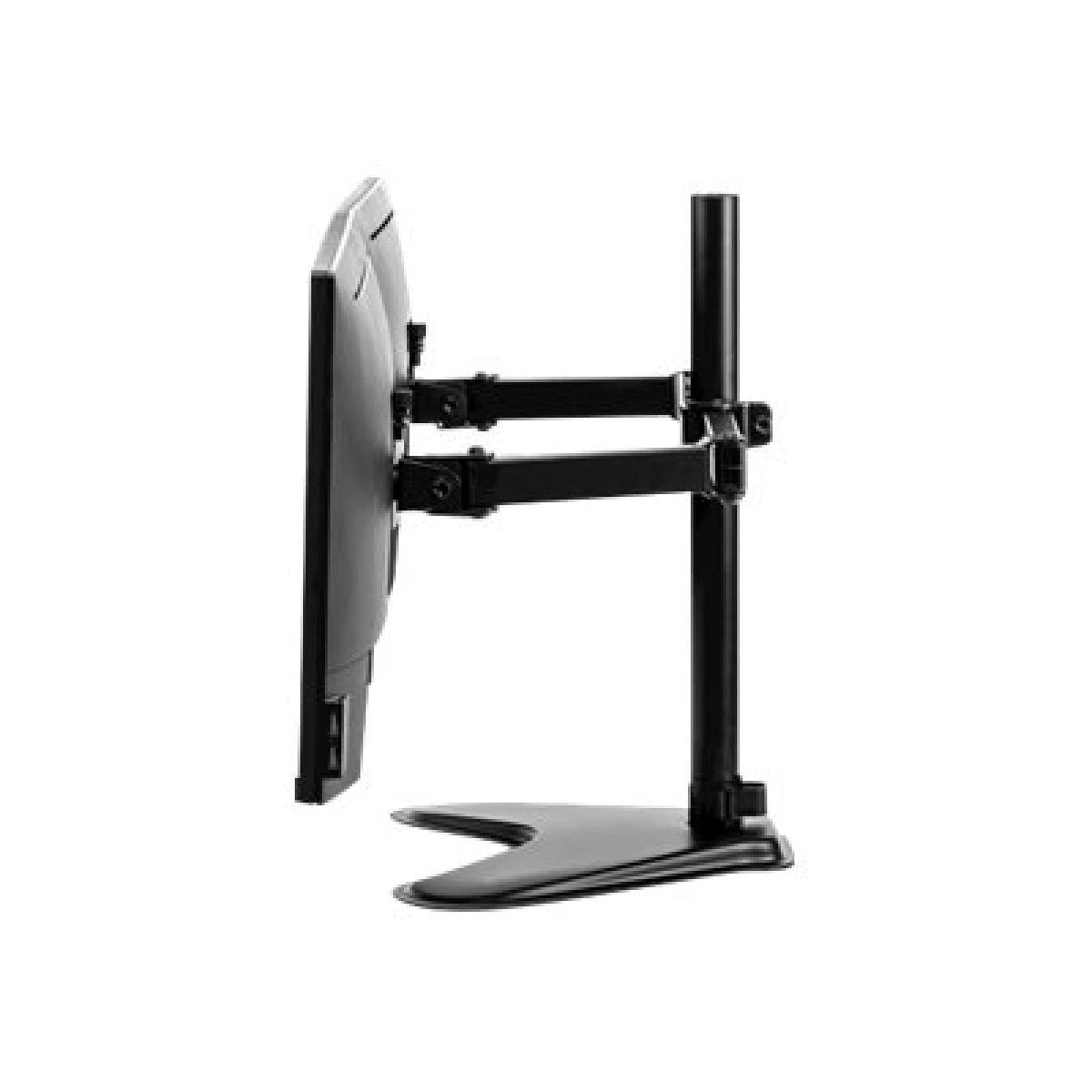 Fellowes Professional Series Free-Standing Dual Horizontal Monitor Arm - Black