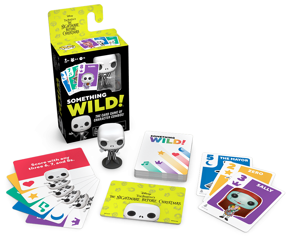 من فانكو Funko Signature Games: Something Wild Card Game- Nightmare Before Christmas أوراق لعب مع مجسمات مصغرة لشخصيات كرتونية