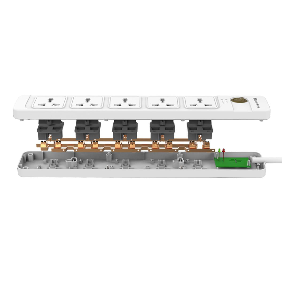 Huntkey Power Strip Universal Use with 5 Outlets Huntkey Power Strip Universal Use with 5 Outlets