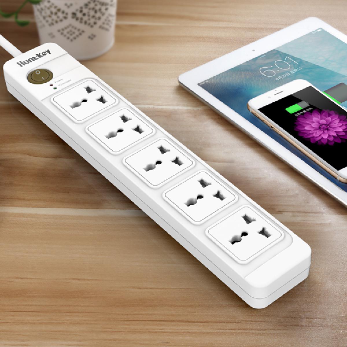 Huntkey Power Strip Universal Use with 5 Outlets Huntkey Power Strip Universal Use with 5 Outlets
