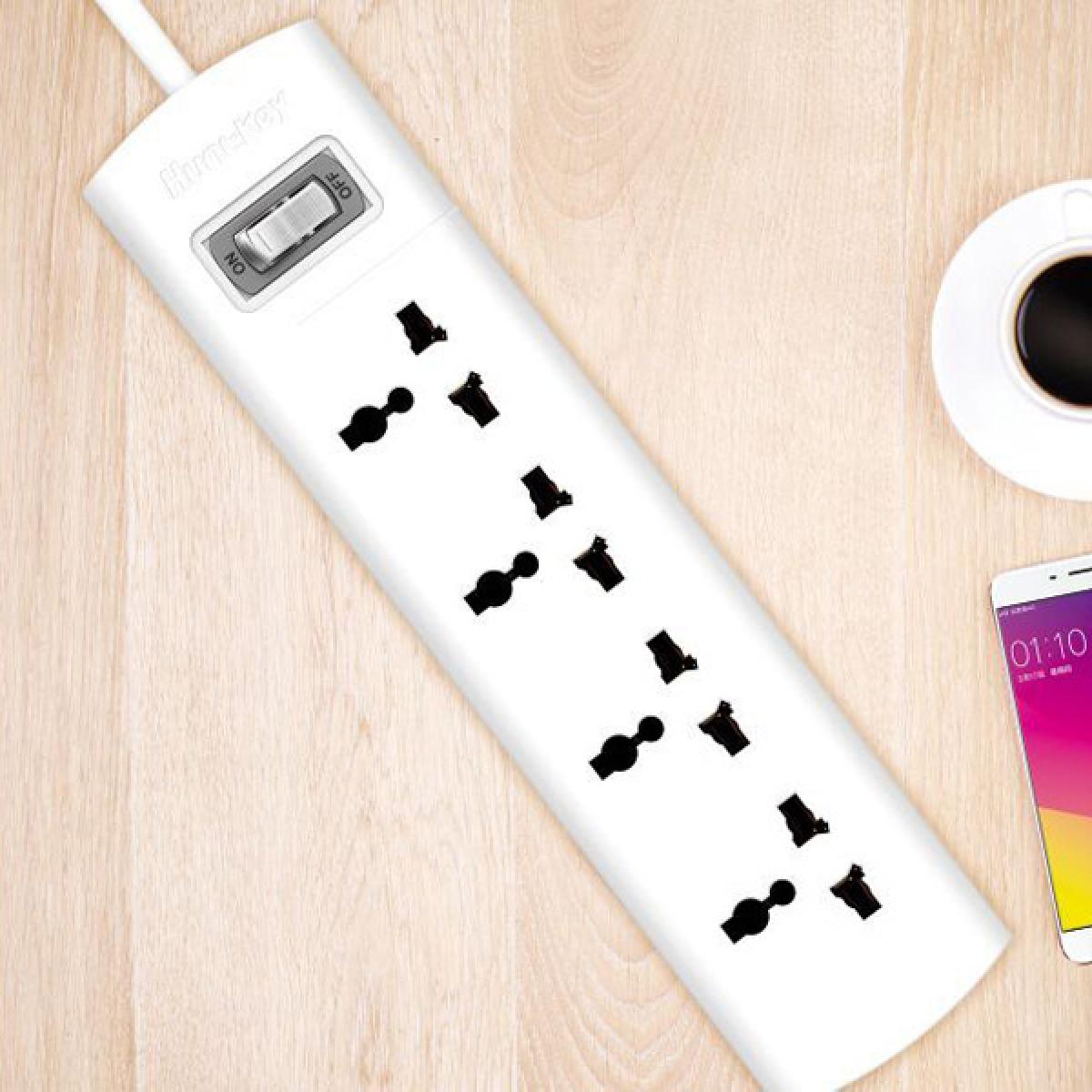 Huntkey Power Strip 4 Universal Outlets 2500W 3Year Warranty