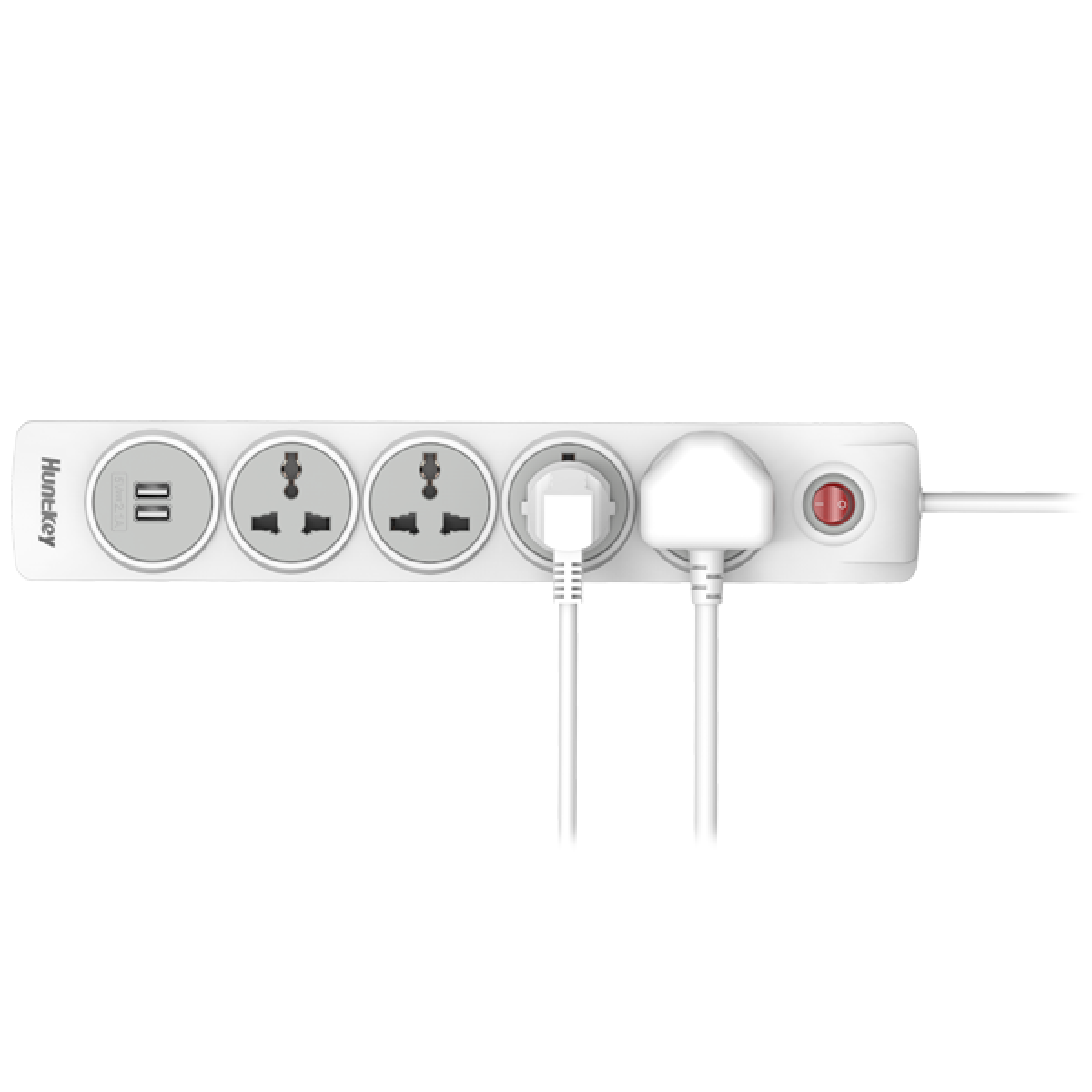 Huntkey 4 Outlets, 2 USB Ports, 3m Cable, ESMA Approved Huntkey 4 Outlets, 2 USB Ports, 3m Cable, ESMA Approved
