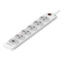 Huntkey Power Strip 5 Outlets 2 USB Ports 3m Cord