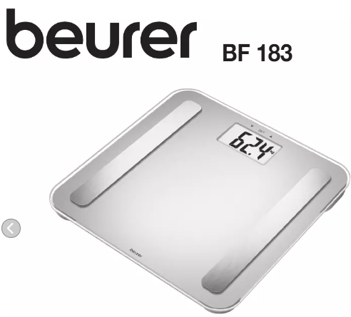 Beurer BF 183 Diagnostic Scale Accurate & Multi-Function