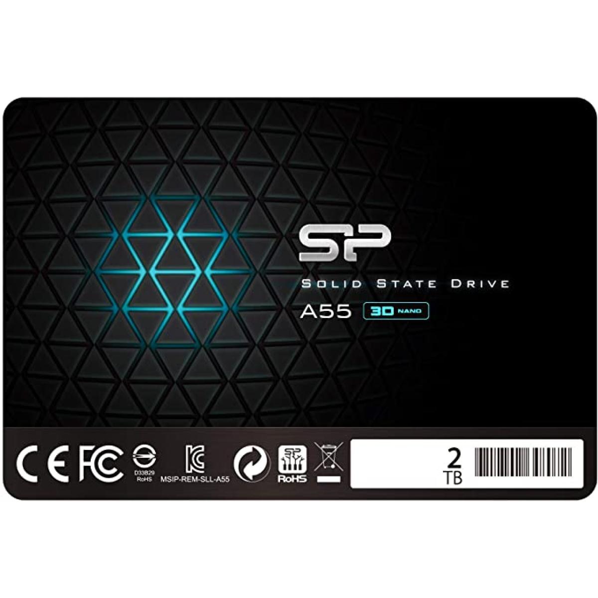 Silicon Power 2TB SSD Boost Performance & Reliable Storage - Black