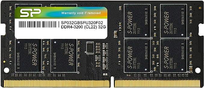 Silicon Power 32GB DDR4 Laptop RAM Ultra Fast 3200MHz