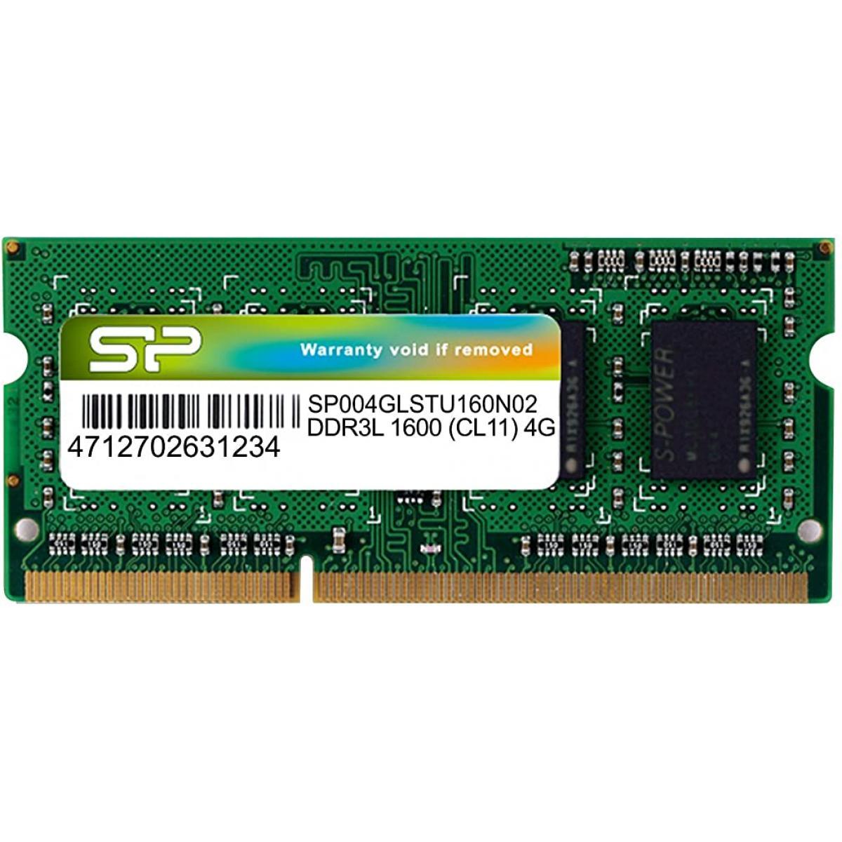 Silicon Power 4GB DDR3 1600 MHz High Voltage Laptop RAM