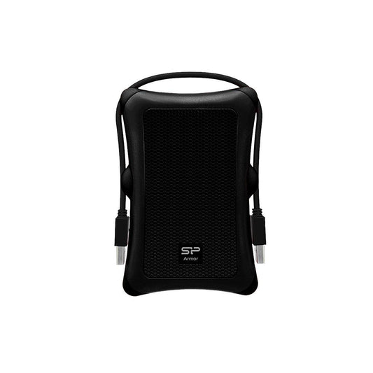 Silicon Power A30 1TB External Hard Drive Shockproof USB 3.0 - Black/Black