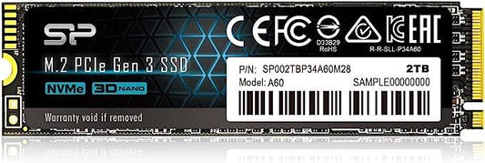 Silicon Power M.2 NVME A60 2TB High Speed and Massive Capacity
