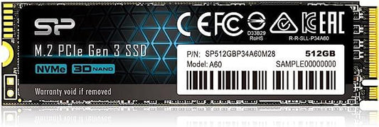Silicon Power M.2 NVME Hard Disk 512GB A60 Fast & Reliable Storage