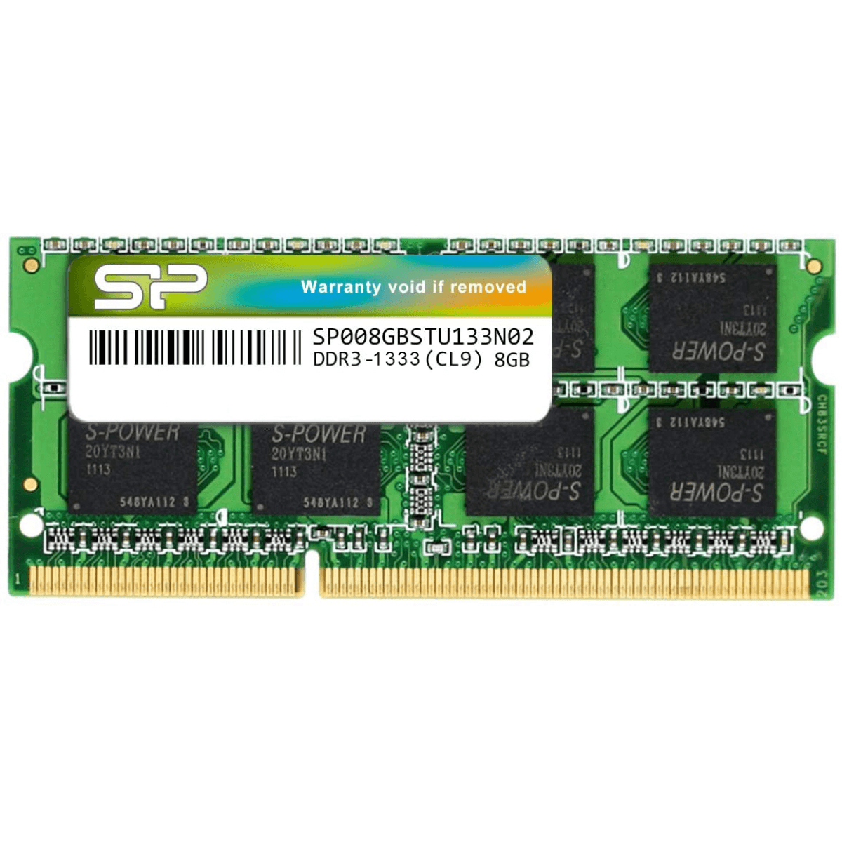Silicon Power RAM 8GB DDR3 Laptop 1333 MHz High Voltage
