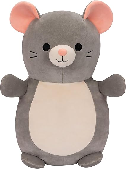 Squishmallow Large Plush 14” HugMees Misty Mouse - Grey Squishmallow Large Plush 14” HugMees Misty Mouse - Grey