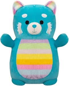 Squishmallow Large Plush 14” HugMees Vanessa Teal Red Panda Squishmallow Large Plush 14” HugMees Vanessa Teal Red Panda