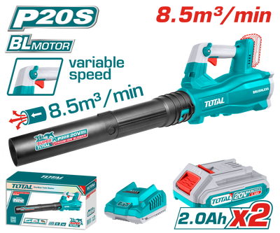 بلور زراعي توتال 20V | قوة 8.5 م³/دقيقة – أداء عالي وبدون أسلاك