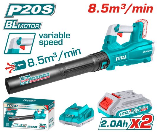 Total 20V Lithium-Ion Agricultural Blower | 8.5 m³/min – Cordless & Powerful