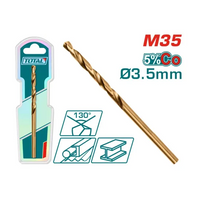 TOTAL 3.5mm Cobalt Drill Bit HSS CO-M35 TAC11203501