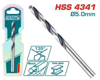 TOTAL 4341 HSS Drill Bit - 5mm (TAC1200504)