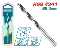 TOTAL 4341 HSS Drill Bit - 6mm (TAC1200604)