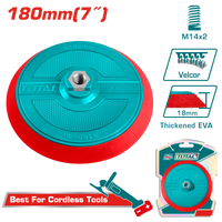 TOTAL Polishing Pad with Flange 180mm | 7" – M14 Velcro Backing Polishing Disc (TAC18051)