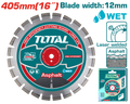 TOTAL 405mm Diamond Disc for Floor Saw – 16" Laser Welded Asphalt Cutting Blade (TAC2164053)