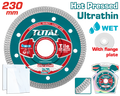 TOTAL Ultrathin Diamond Cutting Disc Mesh Rim – 230mm | 9" (TAC2182301HT)