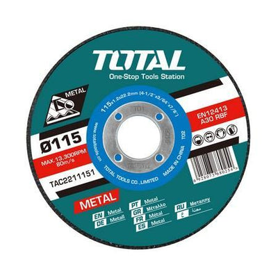 TOTAL Abrasive metal cutting disc 5" (TAC2211251)
