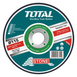 TOTAL ABRASIVE STONE CUTTING DISC 115 X 3mm 4.5" (TAC2221151)