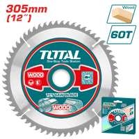 TOTAL TCT Saw Blade 305mm | 12" – 60T for Wood Cutting (TAC231923)