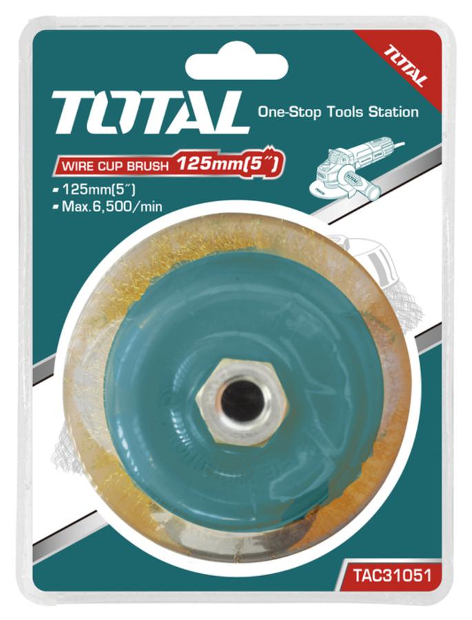 TOTAL 100mm Wire Cup Brush – TAC31041 TOTAL 100mm Wire Cup Brush – TAC31041
