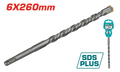 TOTAL SDS Plus Hammer Drill Bit - 6x260mm (TAC310604)
