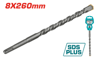 TOTAL SDS Plus Hammer Drill Bit - 8x260mm (TAC310804)