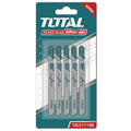 TOTAL Jig saw blades set 5 pcs for metal