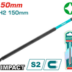 TOTAL Impact Screwdriver Bit PH2 – 150mm, S2 Steel, Magnetic (TACIM71PH2150)