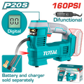 TOTAL Cordless Auto Air Compressor 20V | 160 PSI - Without Battery & Charger (TACLI2012)