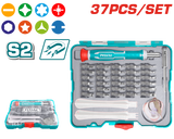 TOTAL 37PCs Precision Screwdriver Set (TACSD30376)