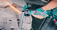 TOTAL Cordless Brushless Angle Grinder 20V – 125mm | 5", 1200W with 2 Batteries (TAGLI2120272)